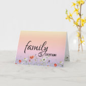 Geburtstag für Schwiegertochter mit Blumengrenze Karte (Gelbe Blume)