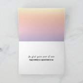 Geburtstag für Schwiegervater mit Blumengrenze Karte (Innenseite)