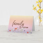 Geburtstag für Schwiegervater mit Blumengrenze Karte (Gelbe Blume)