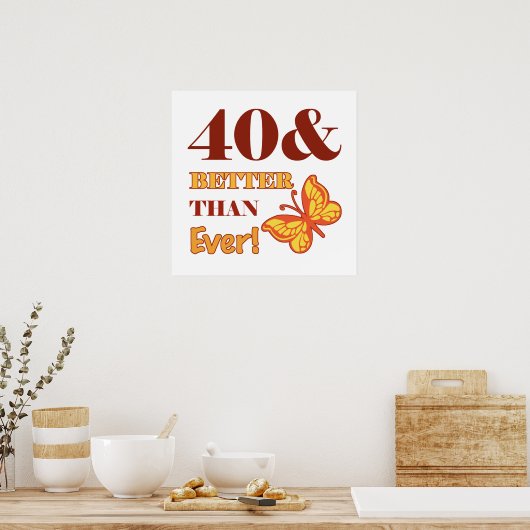 Geburtstag für sie poster (Küche)