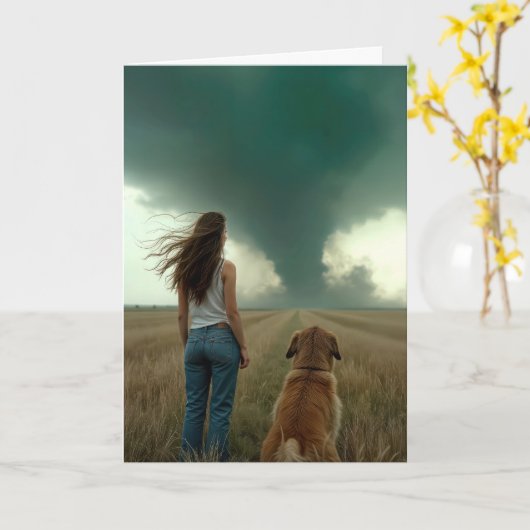 Geburtstag für Sturmschaser Karte (Gelbe Blume)