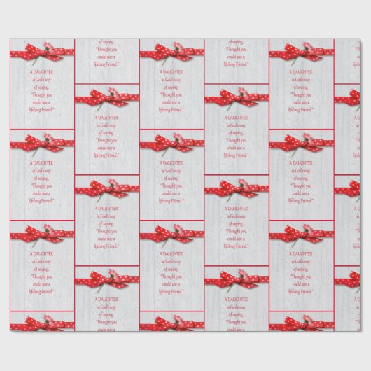 Geburtstag für Tochter Geschenkpapier (Flach)