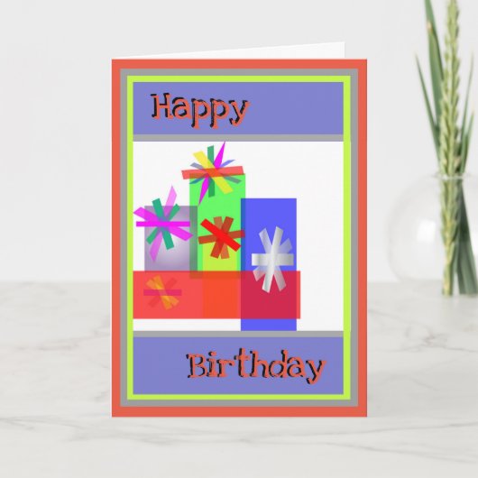 Geburtstag für Urlaub Feiertagskarte (Vorderseite)