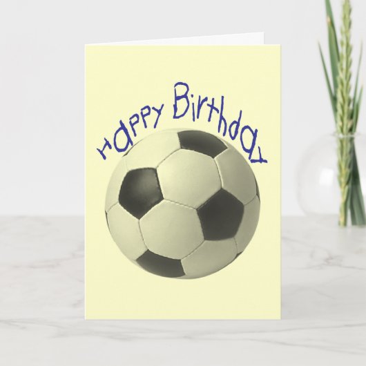 Geburtstag Fußball Geschenke Karte (Vorderseite)