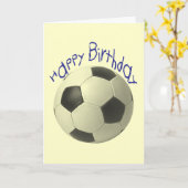 Geburtstag Fußball Geschenke Karte (Gelbe Blume)