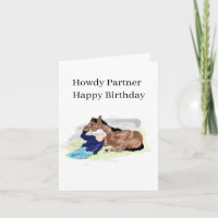 Geburtstag G Card : Tag auf der alten Corral