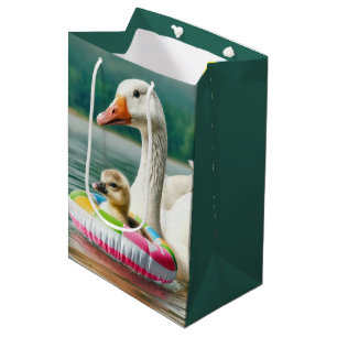 Geburtstag Gänse mit Gängen in aufblasbarem Ring Mittlere Geschenktüte