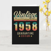 Geburtstag Geboren 1958 Karte (Gelbe Blume)