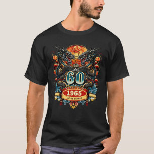 Geburtstag Geboren 1965 Chinesisches Jahr der Schl T-Shirt