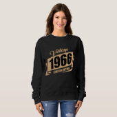 Geburtstag Geboren 1966 Vintag 1 Sweatshirt (Vorne ganz)