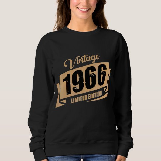 Geburtstag Geboren 1966 Vintag 1 Sweatshirt (Vorderseite)