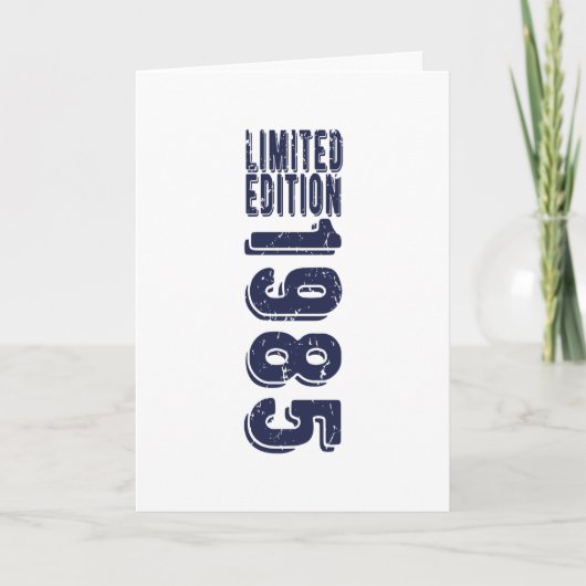 Geburtstag Geboren 1985 Limited Edition Karte (Vorderseite)