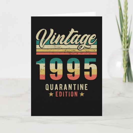 Geburtstag Geboren 1995 Karte (Vorderseite)