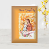 Geburtstag geboren am St. Joseph's Day Karte (Gelbe Blume)