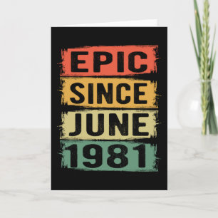 Geburtstag Geboren im Juni 1981 Karte