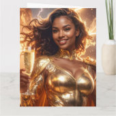 Geburtstag & Geburtstag Superheld Karte (Rückseite)