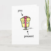 Geburtstag gegenwärtig karte (Vorderseite)