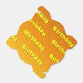 Geburtstag (gelb) geschenkschachtel (Ungefaltet)