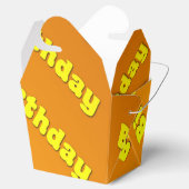 Geburtstag (gelb) geschenkschachtel (Geöffnet)