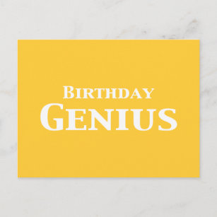 Geburtstag Genius Geschenke Postkarte