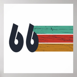 Geburtstag Geschenk 1966 Jahrgang 60 Poster