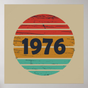 Geburtstag Geschenk 1976 Jahrgang 50. Geburtstag Poster