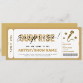 Geburtstag Geschenk Konzert Ticket Vorlage zeigen (Vorne/Hinten)