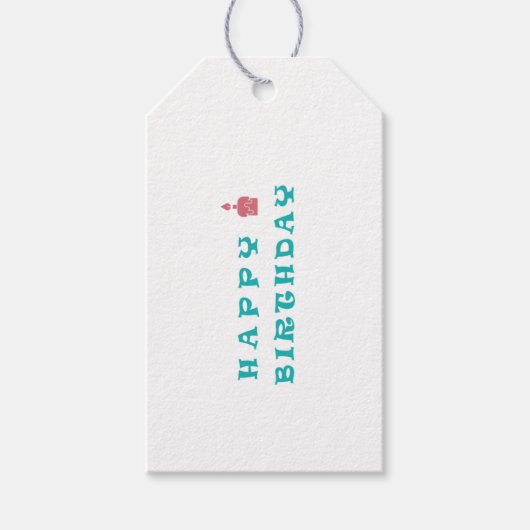 GEBURTSTAG GESCHENKANHÄNGER (Vorderseite)