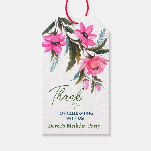 Geburtstag Geschenkanhänger (Vorderseite)