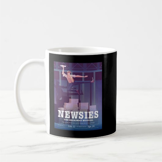 Geburtstag Geschenke News Broadway Musical Cover Kaffeetasse (Links)