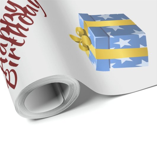 Geburtstag Geschenkpapier (Rolleneckpunkt)