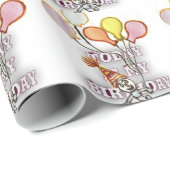 Geburtstag Geschenkpapier (Rolleneckpunkt)