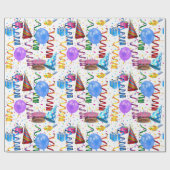 Geburtstag Geschenkpapier (Flach)