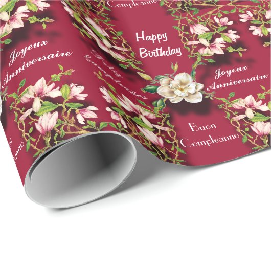 Geburtstag Geschenkpapier (Rolleneckpunkt)