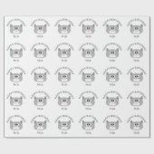 Geburtstag Geschenkpapier (Flach)