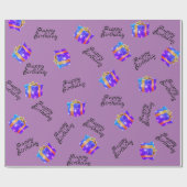 Geburtstag Geschenkpapier (Flach)