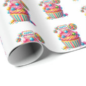 Geburtstag geschenkpapier (Rolleneckpunkt)