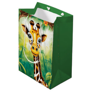 Geburtstag Giraffe Mittlere Geschenktüte