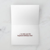 Geburtstag Giraffen Karte (Innenseite)