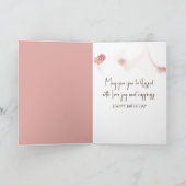 Geburtstag Gladiolus Bouquet Im sonnigen Fenster Karte (Innenseite)