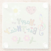 Geburtstag Glasuntersetzer (Rückseite)