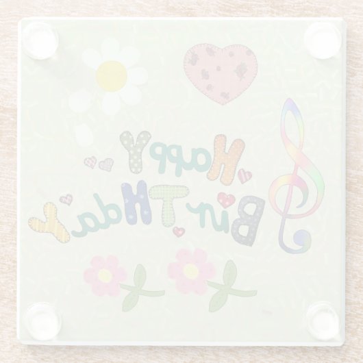 Geburtstag Glasuntersetzer (Rückseite)