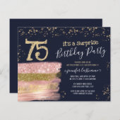 Geburtstag Glitzer Cake Überraschung Budget (Vorne/Hinten)