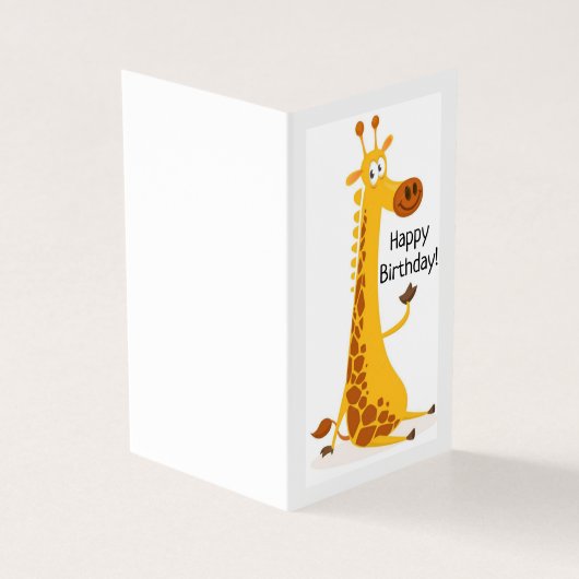 Geburtstag glücklich - Kinderkarte (Vorderseite)