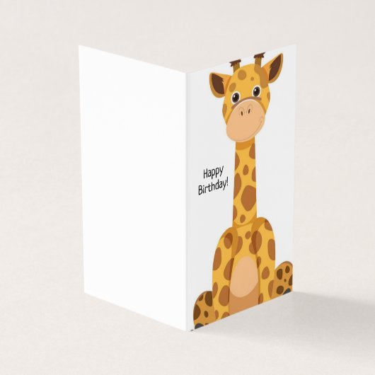 Geburtstag glücklich - Kinderkarte (Vorderseite)