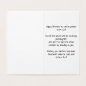 Geburtstag glücklich - Kinderkarte (Innenseite Aufgefaltet)