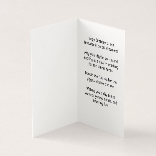 Geburtstag glücklich - Kinderkarte (Innenseite)