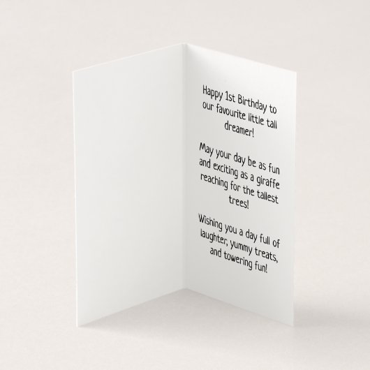 Geburtstag glücklich - Kinderkarte (Innenseite)