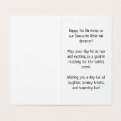 Geburtstag glücklich - Kinderkarte (Innenseite Aufgefaltet)