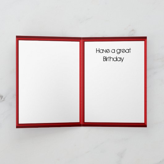 Geburtstag glücklich - Skizeit Karte (Innenseite)